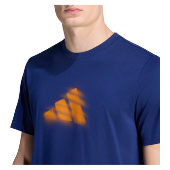 Men's Paris Clay Graphic Tennis Tee Dark Blue,Apparel,Adidas,,,Tennis Express,KB9430-3