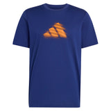 Men's Paris Clay Graphic Tennis Tee Dark Blue,Apparel,Adidas,XXS,,Tennis Express,KB9430