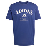 Men's Heritage Graphic Tennis Top Dark Blue-Apparel-Adidas-KB9443_1-Tennis Express