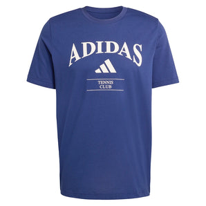 Men's Heritage Graphic Tennis Top Dark Blue-Apparel-Adidas-KB9443_1-Tennis Express