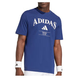 Men's Heritage Graphic Tennis Top Dark Blue-Apparel-Adidas-KB9443_2-Tennis Express