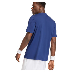 Men's Heritage Graphic Tennis Top Dark Blue-Apparel-Adidas-KB9443_3-Tennis Express