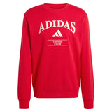 Men's Heritage Longsleeve Graphic Tennis Top Power Red-Apparel-Adidas-KB9444-U26-1-Tennis Express