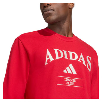 Men's Heritage Longsleeve Graphic Tennis Top Power Red-Apparel-Adidas-KB9444-U26-6-Tennis Express