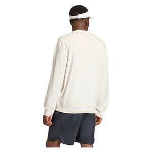 Men's Heritage Longsleeve Graphic Tennis Top Core White and Dark Blue-Apparel-Adidas-KB9445_2-Tennis Express