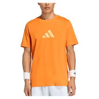 Men's Graphic Tennis Top Pure Orange-Apparel-Adidas-KB9450-S26-3_1bcf7a13-a1db-485c-a5ff-ec6f6cbcad0a-Tennis Express