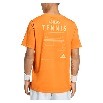 Men's Graphic Tennis Top Pure Orange-Apparel-Adidas-KB9450-S26-4_7a6a6205-0f0e-4352-a73f-d6f5aeb6aaf4-Tennis Express