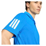 Men's Club 3 Stripe Tennis Polo Glory Blue-Apparel-Adidas-KB9710-S26-7-Tennis Express