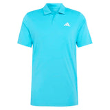 Men's Club Tennis Polo Signal Cyan-Apparel-Adidas-KB9712-S26-1-Tennis Express