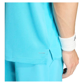 Men's Club Tennis Polo Signal Cyan-Apparel-Adidas-KB9712-S26-7-Tennis Express