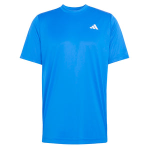 Men's Club Graphic Tennis Tee Glory Blue-Apparel-Adidas-KB9726_1-Tennis Express