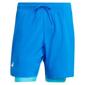 Men's Club 2IN1 7 Inch Tennis Short Glory Blue-Apparel-Adidas-KB9732-S26-1-Tennis Express