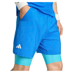 Men's Club 2IN1 7 Inch Tennis Short Glory Blue-Apparel-Adidas-KB9732-S26-3-Tennis Express
