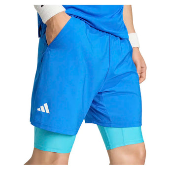 Men's Club 2IN1 7 Inch Tennis Short Glory Blue-Apparel-Adidas-KB9732-S26-3-Tennis Express