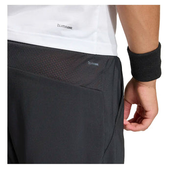 Men's Club 2IN1 7 Inch Tennis Short Black and Pure Orange-Apparel-Adidas-KB9733-S26-7-Tennis Express