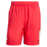 Men's Club 9 Inch 3 Stripe Shorts Pure Ruby-Apparel-Adidas-KB9744-1-Tennis Express