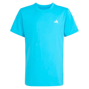 Boys' Club Tennis Tee Signal Cyan-Apparel-Adidas-KB9758-S26-1-Tennis Express