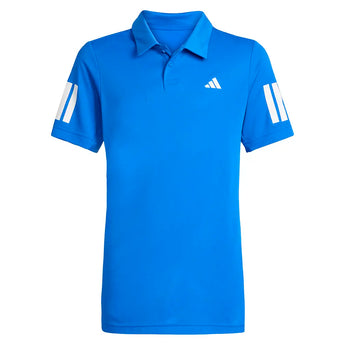 Boys' Club 3 Stripe Tennis Polo Glory Blue-Apparel-Adidas-KB9762-S26-1-Tennis Express