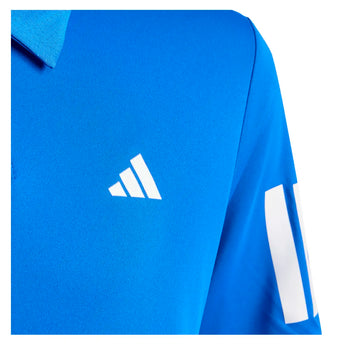 Boys' Club 3 Stripe Tennis Polo Glory Blue-Apparel-Adidas-KB9762-S26-6-Tennis Express