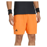 Men's Ergo 7 Inch Tennis Shorts Pure Orange-Apparel-Adidas-KC5810-3-Tennis Express