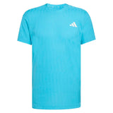 Men's Freelift Tennis Tee Signal Cyan-Apparel-Adidas-KC8613-S26-1-Tennis Express