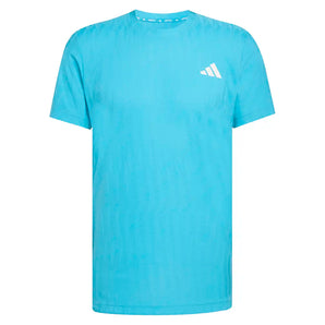 Men's Freelift Tennis Tee Signal Cyan-Apparel-Adidas-KC8613-S26-1-Tennis Express