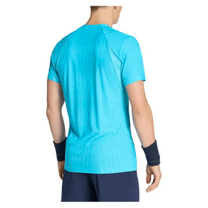 Men's Freelift Tennis Tee Signal Cyan-Apparel-Adidas-KC8613-S26-4-Tennis Express
