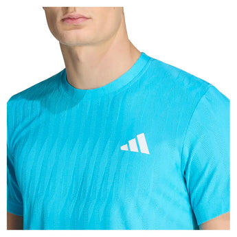 Men's Freelift Tennis Tee Signal Cyan-Apparel-Adidas-KC8613-S26-6-Tennis Express
