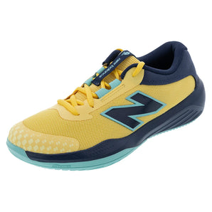 Juniors' 996v6 Tennis Shoes Clementine and Navy,Footwear,New Balance,Orange,1Y,Tennis Express,KC996IW6-S25copy