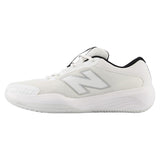 Juniors' 996v6 Tennis Shoes White and Black,Footwear,New Balance,,,Tennis Express,KC996WH6-1
