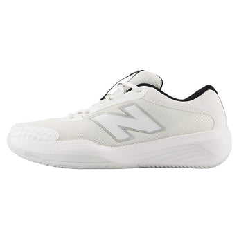 Juniors' 996v6 Tennis Shoes White and Black,Footwear,New Balance,,,Tennis Express,KC996WH6-1