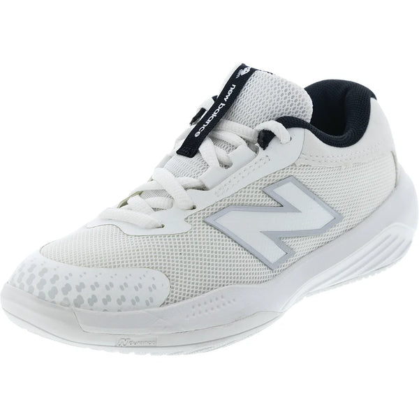 Juniors' 996v6 Tennis Shoes White and Black, New Balance, Tennis Express, KC996WH6-4