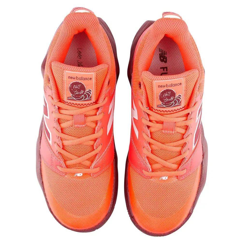 Juniors' Coco CG2 Tennis Shoes Urgent Red and Monarch Burgundy