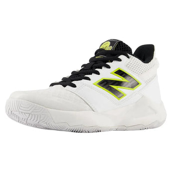 Juniors' Coco CG2 Tennis Shoes White and Black-Footwear-New Balance-KCCOCOW2-y-Tennis Express