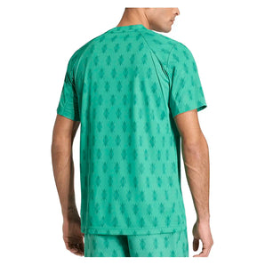 Men's Club Graphic Tennis Tee Semi Court Green,Apparel,Adidas,,,Tennis Express,KD1744-4