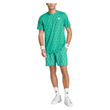Men's Club Graphic 9 Inch Tennis Shorts Semi Court Green,Apparel,Adidas,,,Tennis Express,KD1753-5