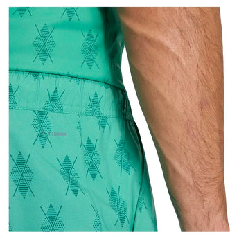 Men's Club Graphic 9 Inch Tennis Shorts Semi Court Green,Apparel,Adidas,,,Tennis Express,KD1753-7
