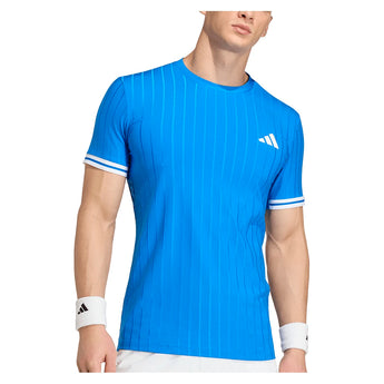 Men's Roland Garros Freelift Pro Tennis Tee Glory Blue-Apparel-Adidas-KD7600_2-Tennis Express