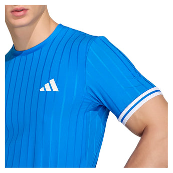 Men's Roland Garros Freelift Pro Tennis Tee Glory Blue-Apparel-Adidas-KD7600_6-Tennis Express