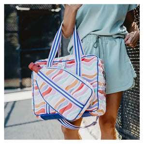 Retro Wave Colors Pickleball Bag Multicolor-Bags-Katydid-KDC-PBB-09-MUL-1-Tennis Express