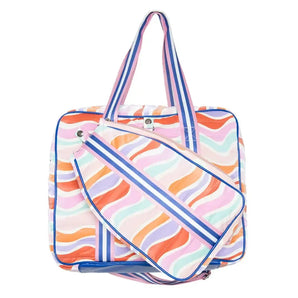 Retro Wave Colors Pickleball Bag Multicolor-Bags-Katydid-KDC-PBB-09-MUL-Tennis Express