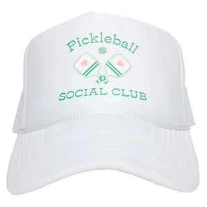 Pickleball Social Club Paddles Foam Trucker Cap-Apparel-Katydid-KDC-TCFM-1122-W-Tennis Express