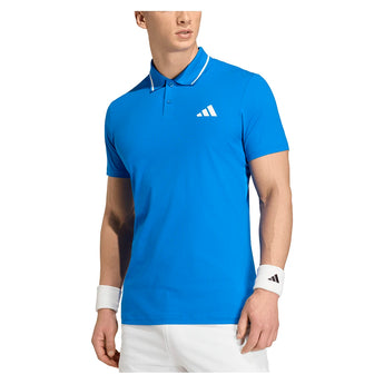 Men's Roland Garros Freelift Pro Tennis Polo Glory Blue-Apparel-Adidas-KE6689_2-Tennis Express