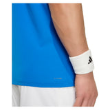 Men's Roland Garros Freelift Pro Tennis Polo Glory Blue-Apparel-Adidas-KE6689_5-Tennis Express