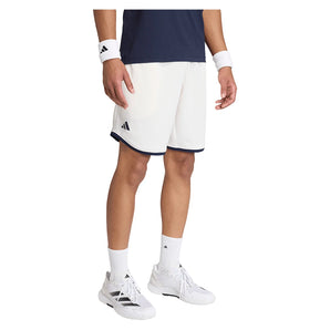 Men's Heritage 9 Inch Tennis Shorts Core White-Apparel-Adidas-KE6717_2-Tennis Express