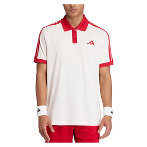 Men's Heritage Tennis Polo Core White-Apparel-Adidas-KE6718-U26-3-Tennis Express