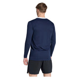 Men's Roland Garros Longsleeve WOW Tennis Top Legend Ink-Apparel-Adidas-KE8971_3-Tennis Express