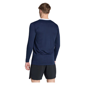 Men's Roland Garros Longsleeve WOW Tennis Top Legend Ink-Apparel-Adidas-KE8971_3-Tennis Express