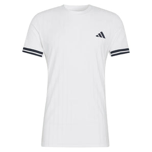 Men's Roland Garros Freelift Pro Tennis Tee White-Apparel-Adidas-KE8972_1-Tennis Express