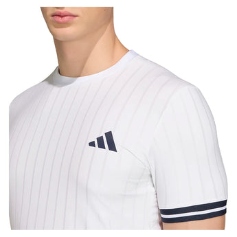 Men's Roland Garros Freelift Pro Tennis Tee White-Apparel-Adidas-KE8972_6-Tennis Express